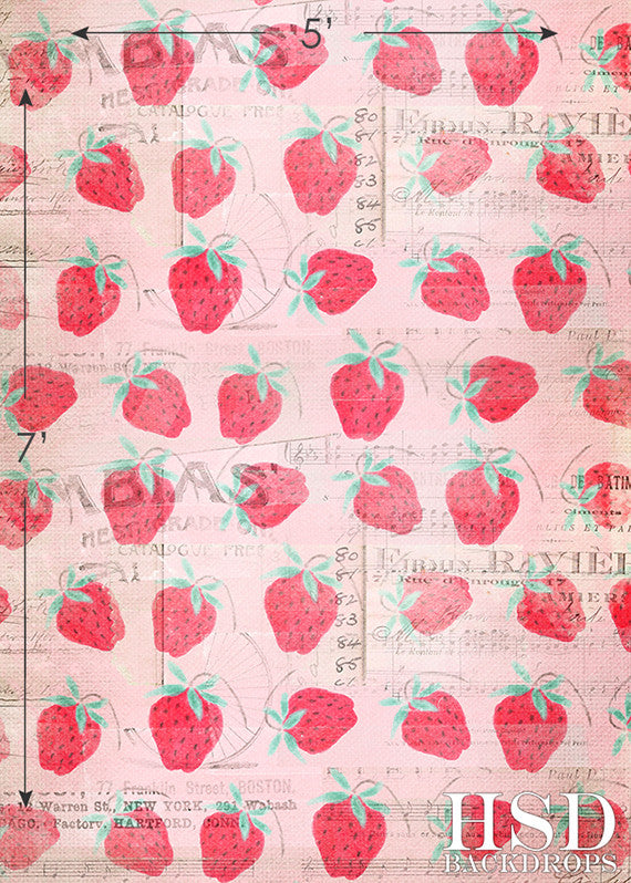 Photography Backdrop Photo Background | Strawberry - HSD Photography Backdrops 