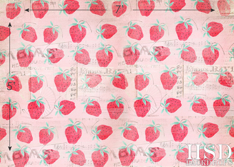 Photography Backdrop Photo Background | Strawberry - HSD Photography Backdrops 