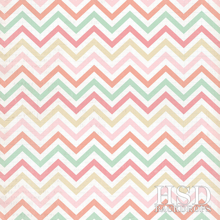 Pastel Chevron - HSD Photography Backdrops 