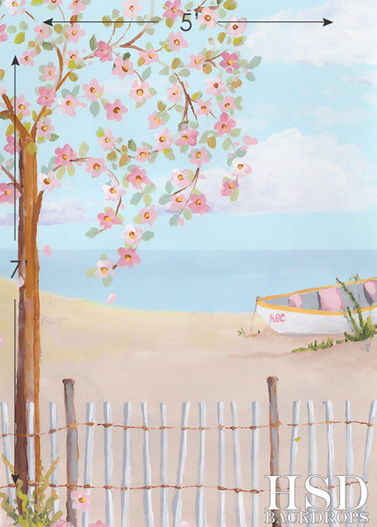 Beach Scene - HSD Photography Backdrops 