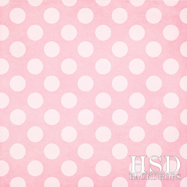 Pink Polka Dots - HSD Photography Backdrops 