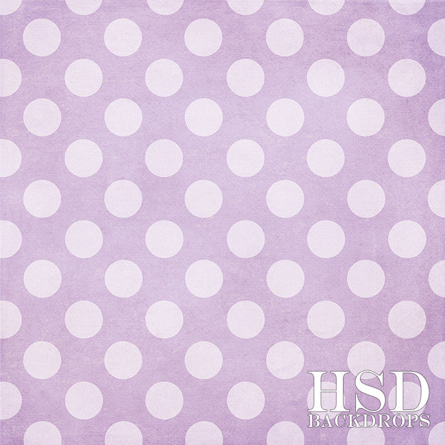 Purple Polka Dots - HSD Photography Backdrops 