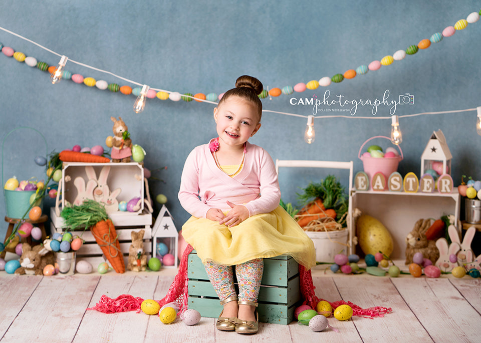 EGG-CITED FOR EASTER (CANVAS) - HSD Photography Backdrops 