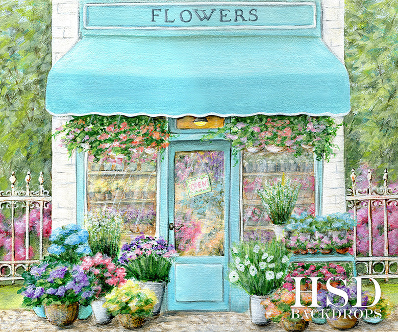 Flower Shop - HSD Photography Backdrops 
