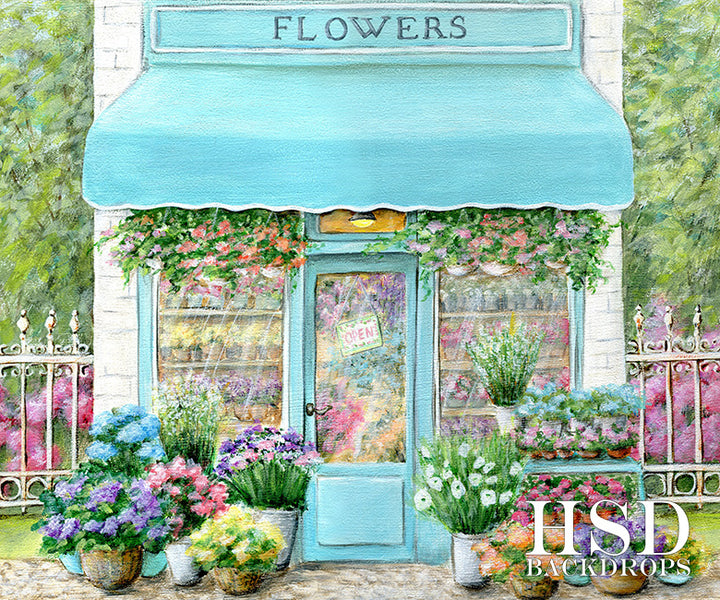 Flower Shop - HSD Photography Backdrops 