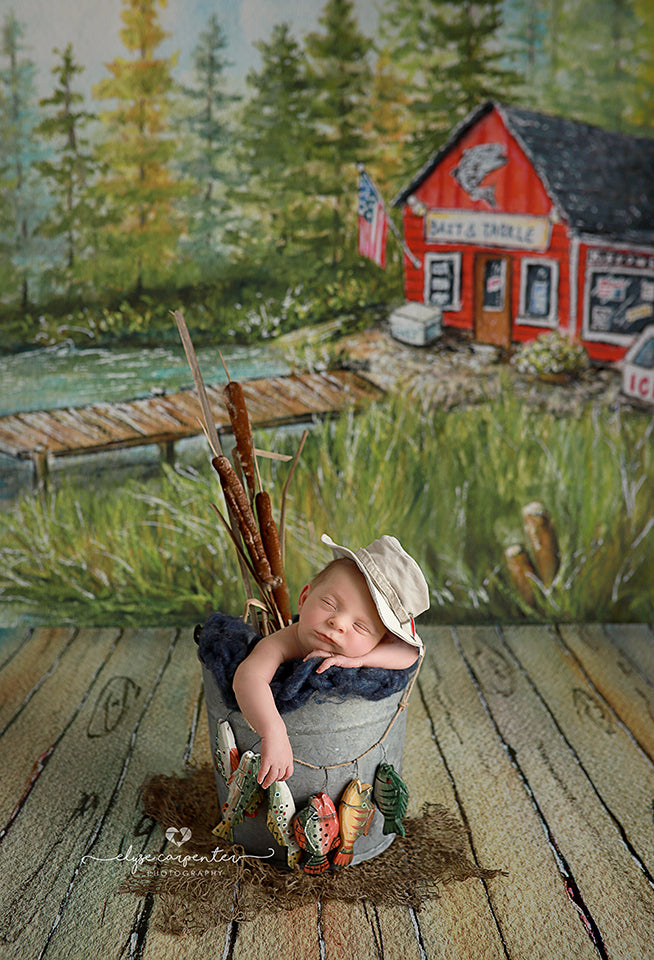 Spring Gone Fishin' - HSD Photography Backdrops 