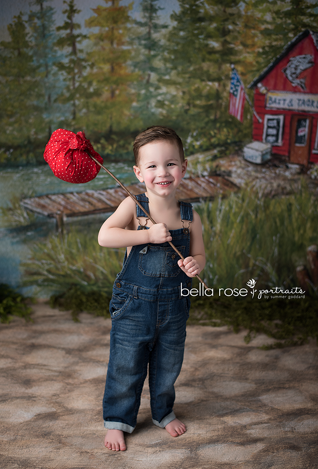 Spring Gone Fishin' - HSD Photography Backdrops 