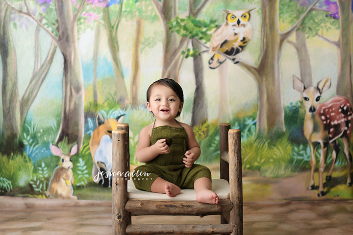 Woodland Critters - HSD Photography Backdrops 