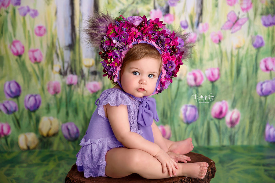 Spring Birch Trees - HSD Photography Backdrops 