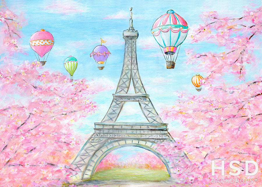 Spring Fleurs de Paris - HSD Photography Backdrops 