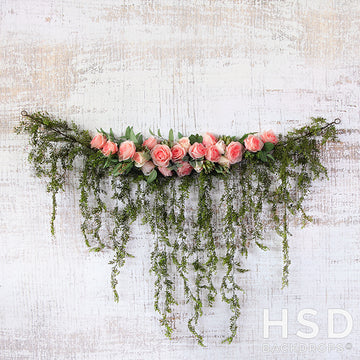 Pink Rose Hanging Garland Spring Photography Backdrop Background – HSD ...