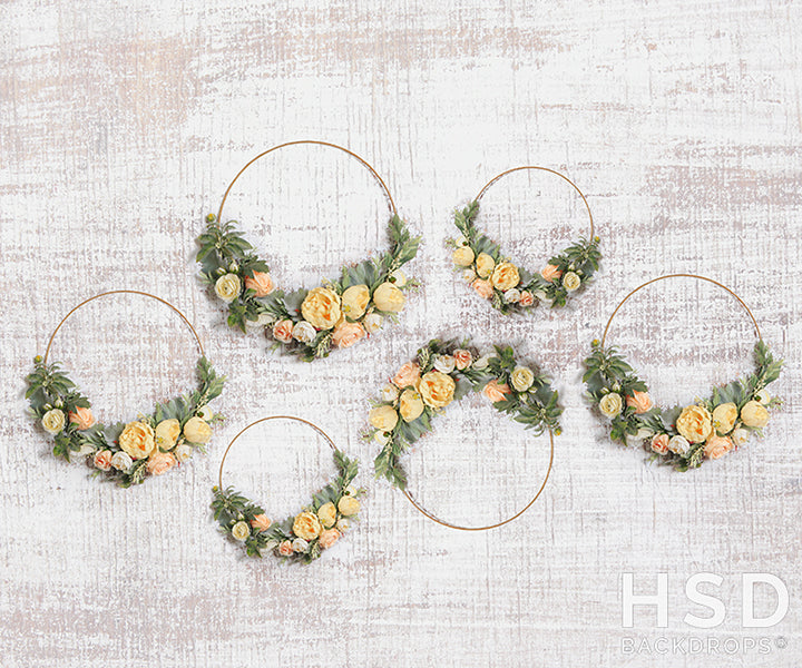 Spring Floral Hoops - HSD Photography Backdrops 