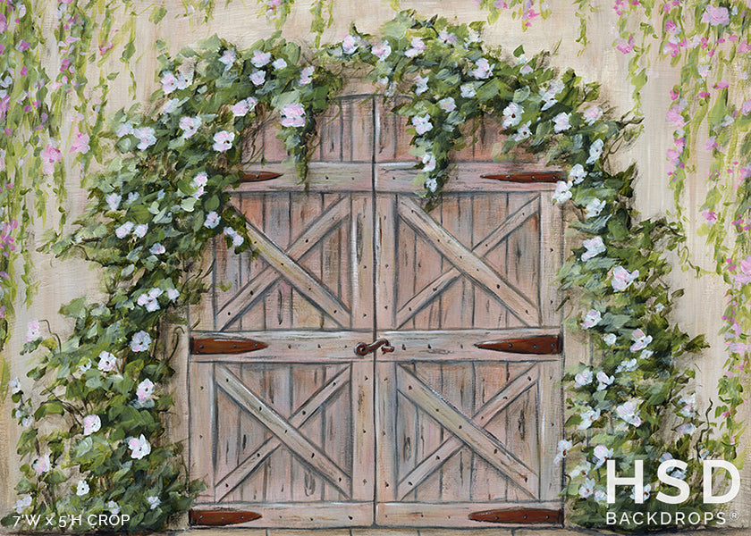 Secret Garden Door - HSD Photography Backdrops 