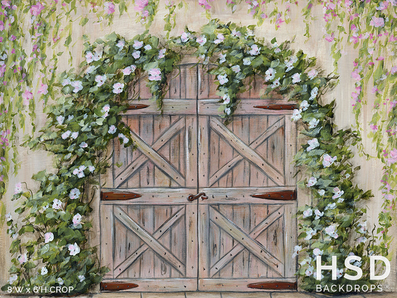 Secret Garden Door - HSD Photography Backdrops 