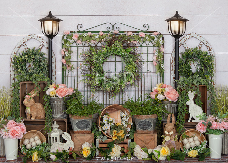 Bunnies and Blooms - HSD Photography Backdrops 