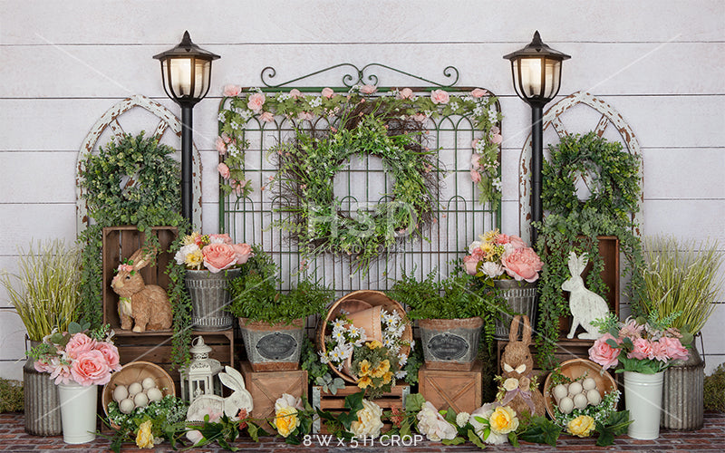 Bunnies and Blooms - HSD Photography Backdrops 