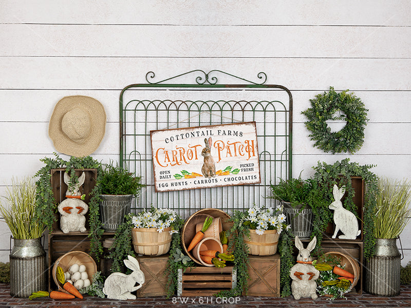 Cottontail's Carrot Patch - HSD Photography Backdrops 
