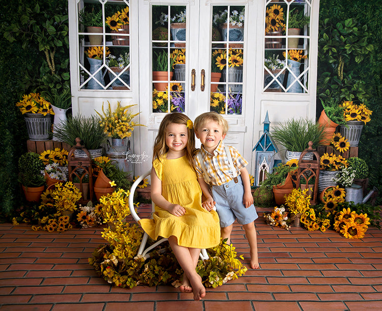 Sunflower Greenhouse - HSD Photography Backdrops 