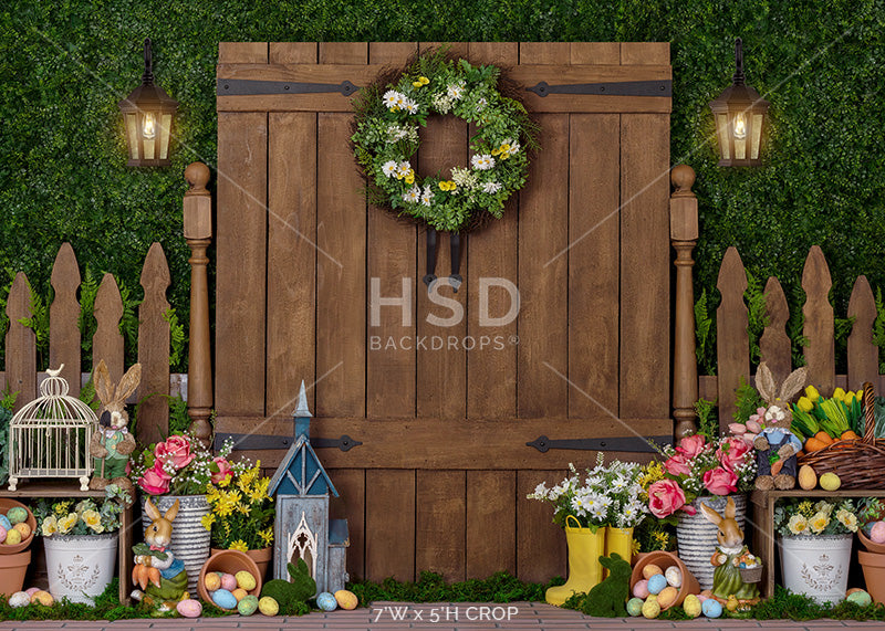Easter Garden Gate - HSD Photography Backdrops 