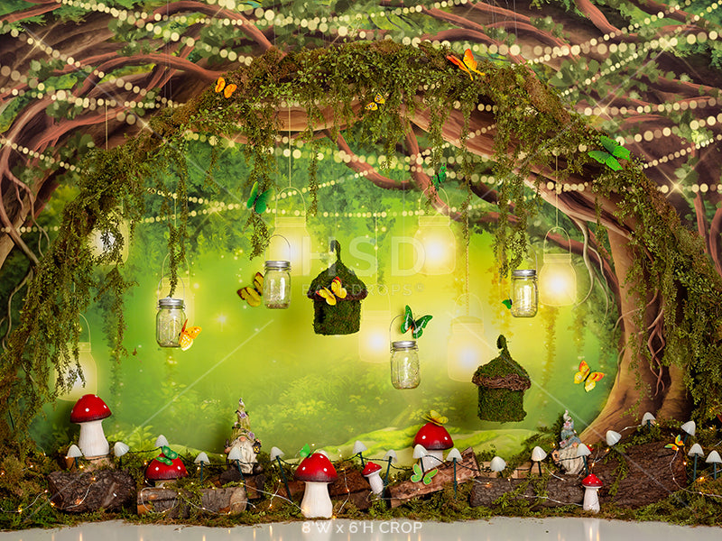 Enchanted Forest Tree (decorated) - HSD Photography Backdrops 