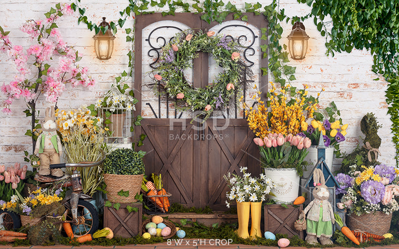 Easter Bunny's Garden - HSD Photography Backdrops 