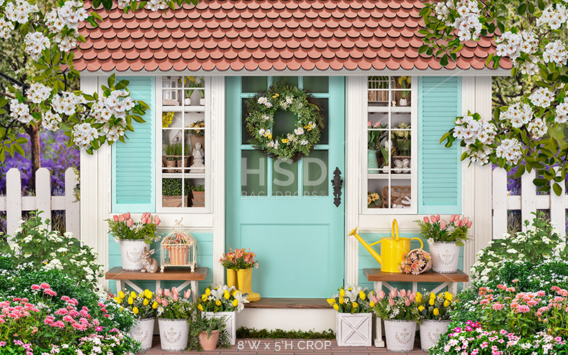 Spring Cottage - HSD Photography Backdrops 