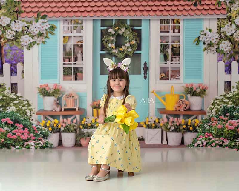 Spring Cottage - HSD Photography Backdrops 