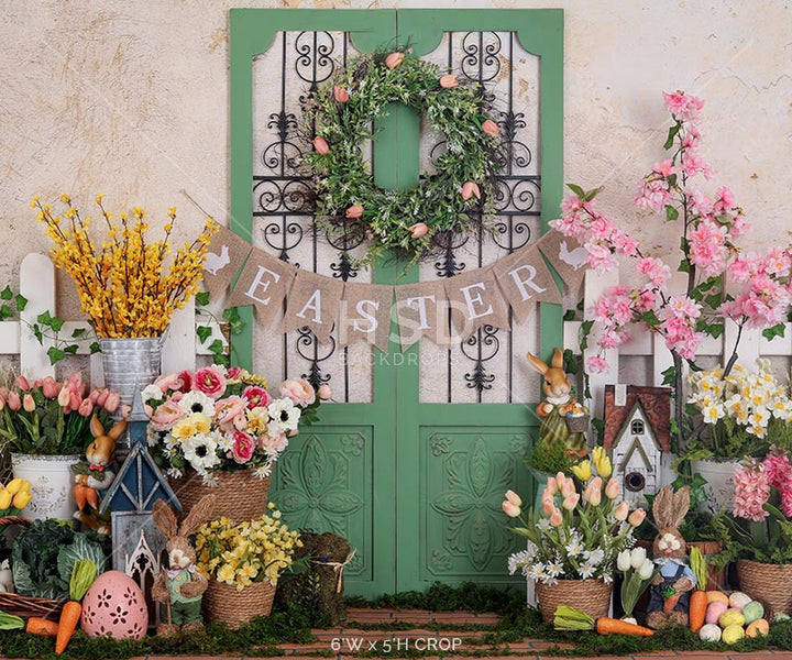 Easter Porch - HSD Photography Backdrops 