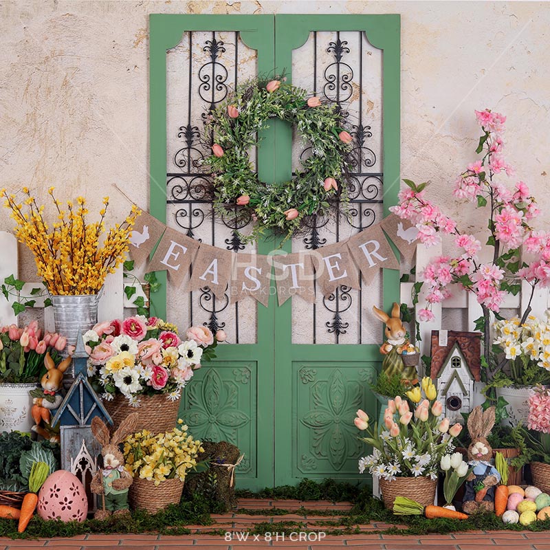 Easter Porch - HSD Photography Backdrops 