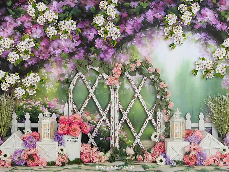 Wisteria Lane (blooming branches) - HSD Photography Backdrops 