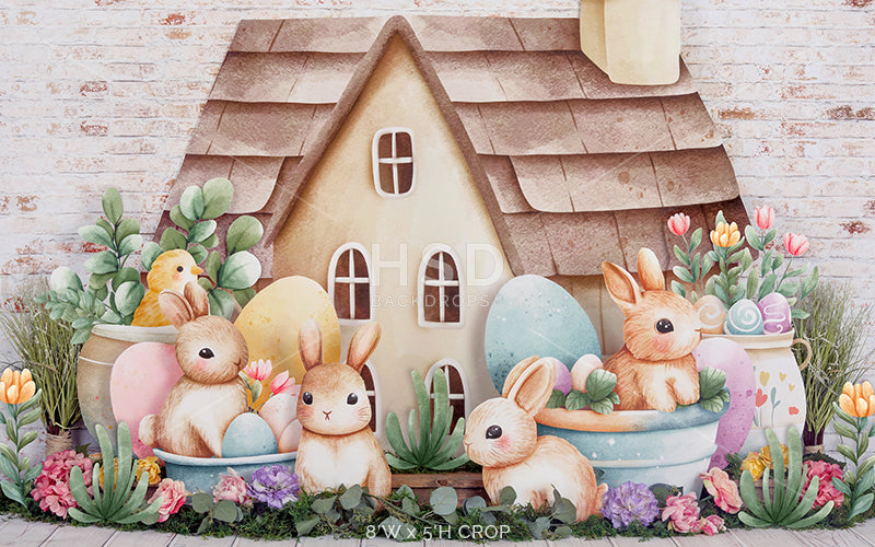 Some Bunny Lives Here - HSD Photography Backdrops 