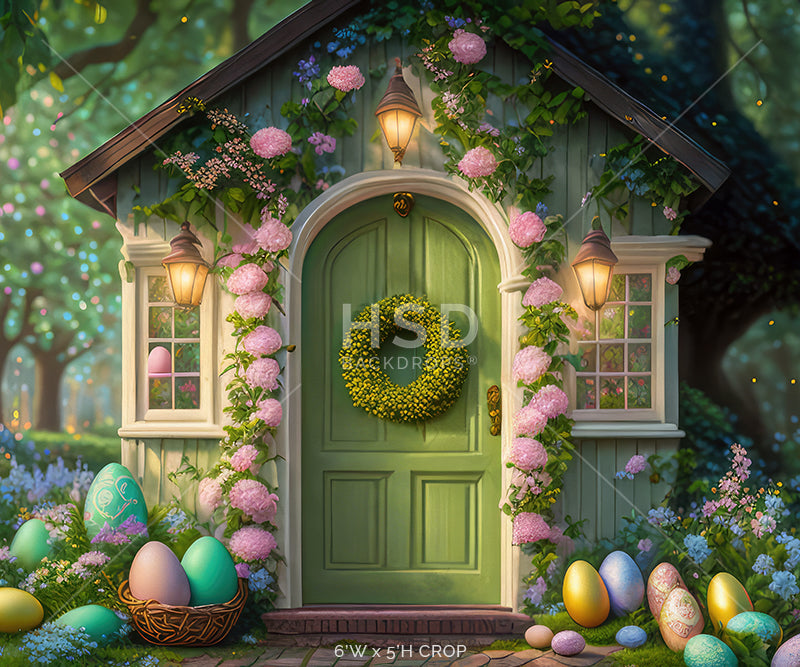 Easter Egg Cottage - HSD Photography Backdrops 