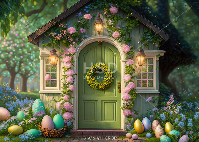Easter Egg Cottage - HSD Photography Backdrops 