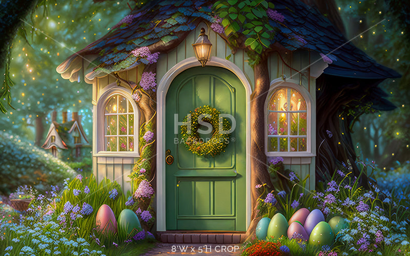 Enchanted Easter Cottage - HSD Photography Backdrops 