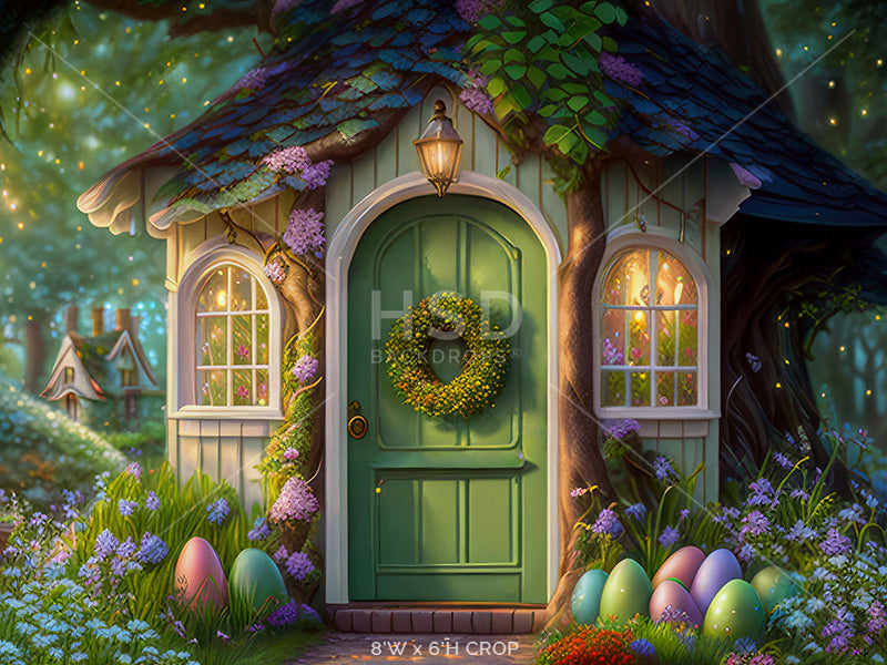 Enchanted Easter Cottage - HSD Photography Backdrops 