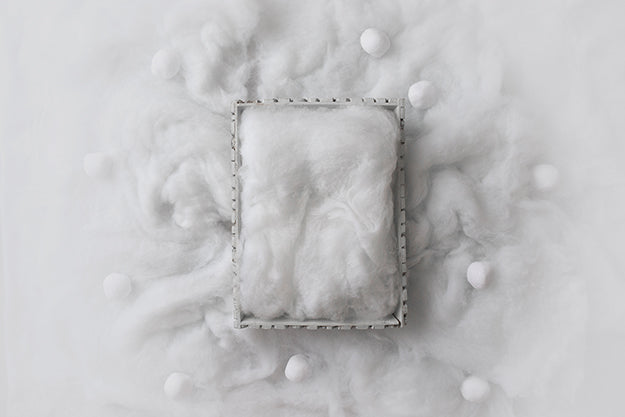 Newborn Digital Backdrop | Snowfall I - HSD Photography Backdrops 