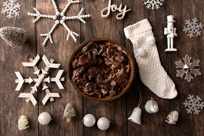 Snowflake Medley Brown | Digital Backdrop - HSD Photography Backdrops 