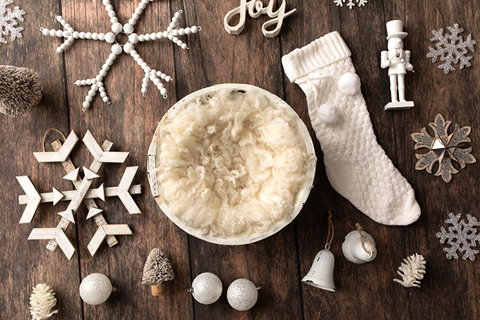 Snowflake Medley White | Digital - HSD Photography Backdrops 