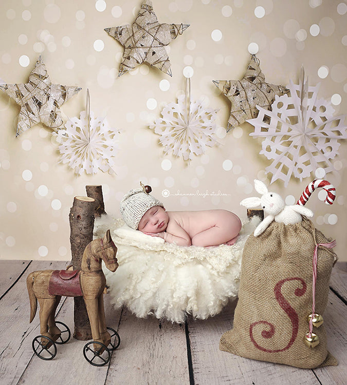 Bokeh Snowflakes - HSD Photography Backdrops 