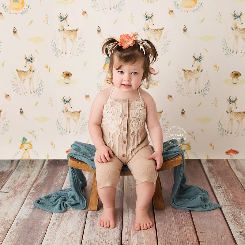 Spring Photography Backdrop | Woodland Animals - HSD Photography Backdrops 