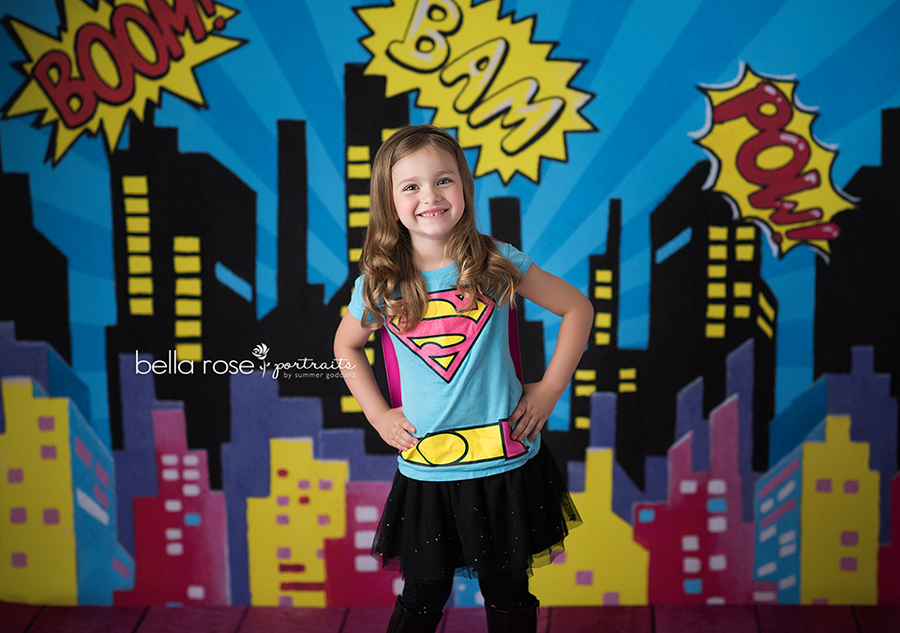 Superhero Skyline - HSD Photography Backdrops 