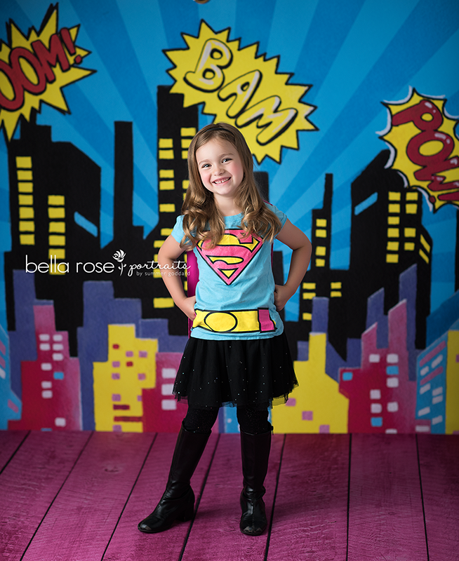 Superhero Skyline - HSD Photography Backdrops 
