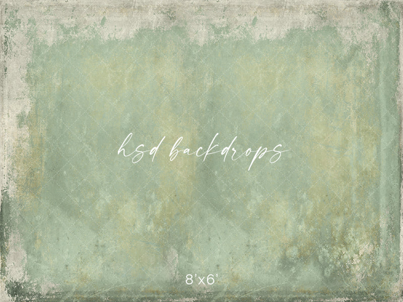 Green Old Textured Wall Photo Backdrop for Children & Family Session