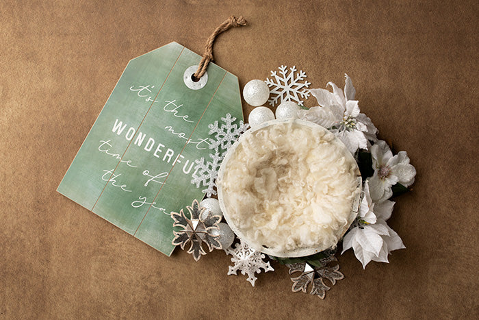 The Greatest Gift White | Digital Backdrop - HSD Photography Backdrops 