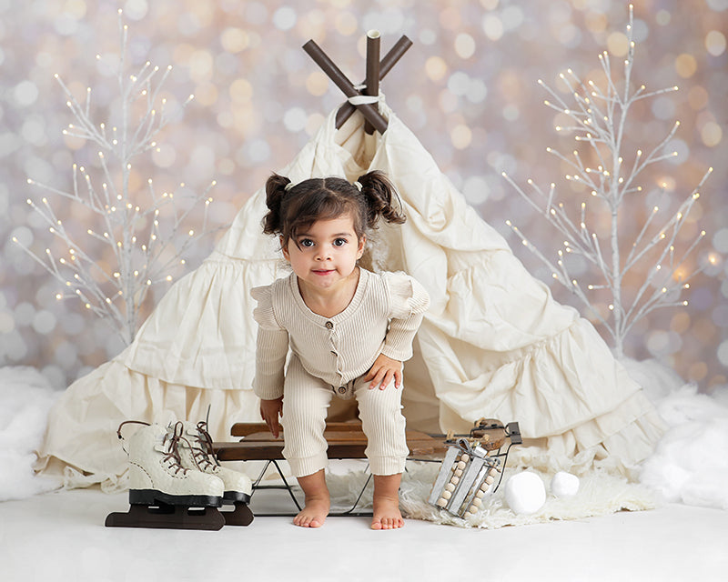 Twinkle Lights and Sparkle Christmas - HSD Photography Backdrops 