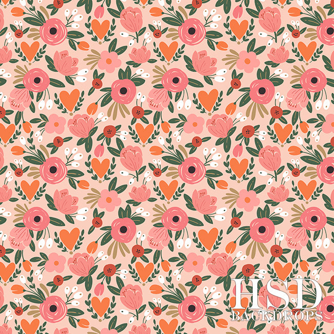 Blooming Love - HSD Photography Backdrops 