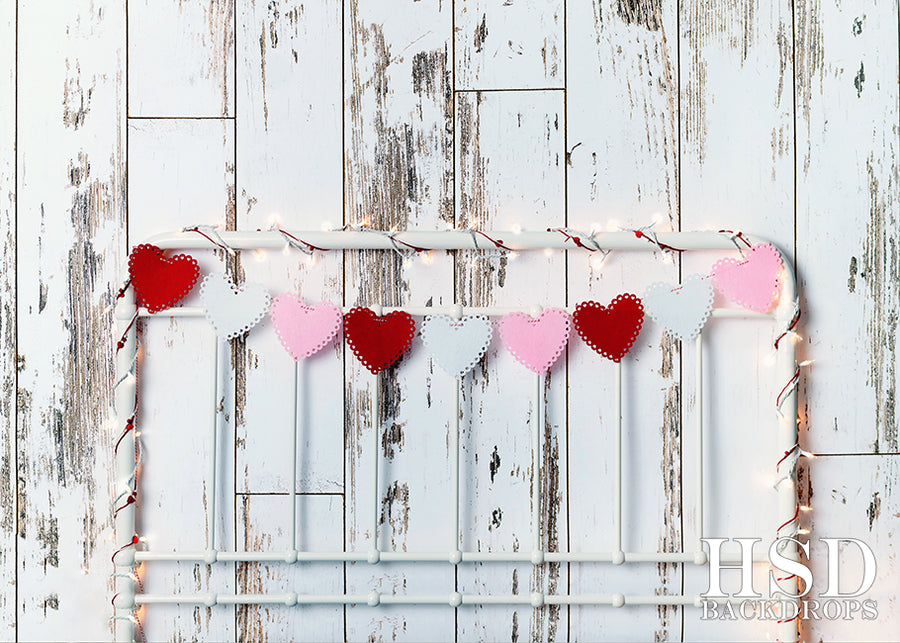 Valentine's Day Headboard - HSD Photography Backdrops 