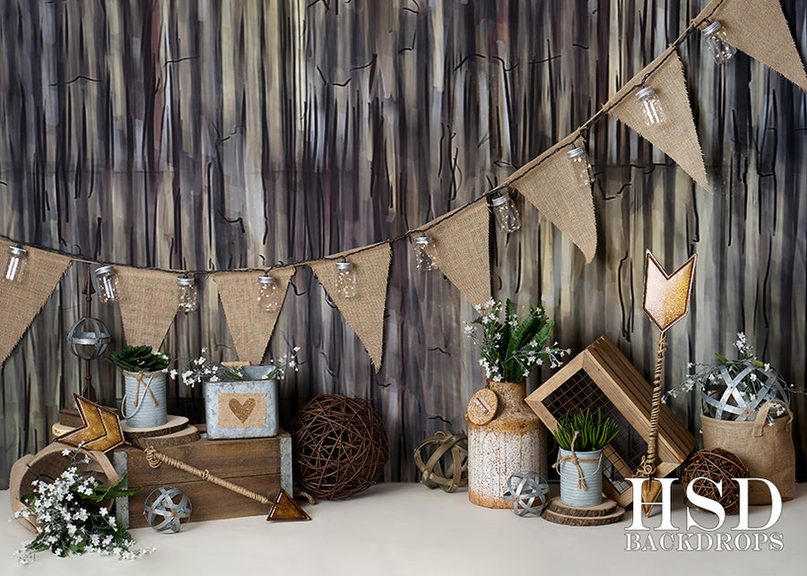 Rustic Love - HSD Photography Backdrops 