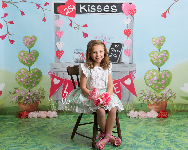 Valentine's Kissing Booth - HSD Photography Backdrops 