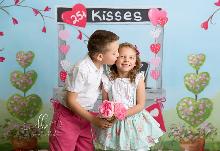 Valentine's Kissing Booth - HSD Photography Backdrops 